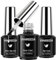 VANREESA Gel Base and Top Coat, 3 PCS Top and Base Coat Gel Nail Polish Set No Wipe Glossy and Matte Gels Top Coats and Base Coats Long Lasting Nail Salon