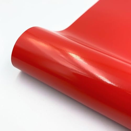 Innovative selbstklebende Bastelfolien für personalisierte Wandkunst und Aufkleber (30 x 100 cm, rot)