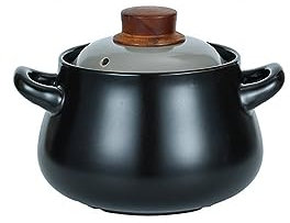 Cocotte en Céramique avec Couvercle, Cocotte en céramique résistante aux hautes températures et au feu ouvert, marmite à soupe à gaz domestique, marmite à ragoût, cocotte pour cuisinière électrique e