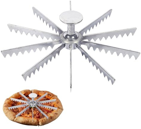 Generisch Cortador de galletas para tartas enteras, cortador de pizza con varios dientes, cortador de galletas para base de tartas, cortador para porciones de tartas, para pizza, pasteles,