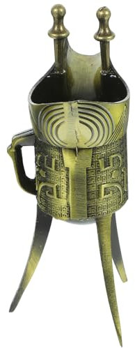 Alipis Tasse à Vin Antique Chinoise De Mug De Boisson Vintage Style Traditionnel Accessoire De Collection Élégant Hauteur