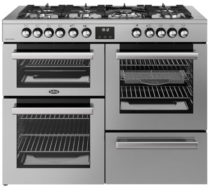 Belling Cookcentre 110cm Dual Fuel Range Cooker - Stainless