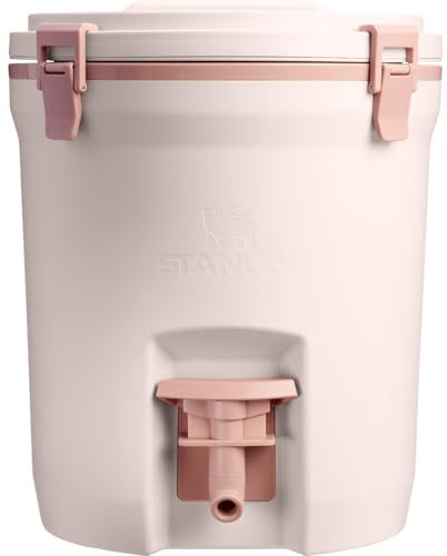 Stanley Fast-Flow Water Jug 7.5L - Keeps 13 Hours Cold - Ice Cold for 2 Days - BPA Free - Leakproof - Double-Wall Foam - Jug with Rugged Latches and Handle - Rose Quartz