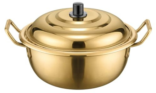 Zerodeko Pentola Acciaio Inossidabile per Noodles con Doppi Manici per Stufati e Pasta Design Resistente Famiglia