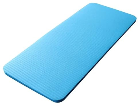 Yogamatta 60 x 25 x 1,5 cm tjock halkfri yogamatta sportdyna, gym, mjuka pilatesmattor, hopfällbara dynor för kroppsbyggande träningsövningar (blå)