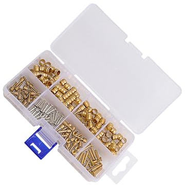 kesurpae Kit de raccords Olive pour Flexibles de Freins à Disque - Fiable - Comprend 80 Olives et 80 Inserts - Garantie - Insert Olive Frein à Disque usiné CNC - Connecteur