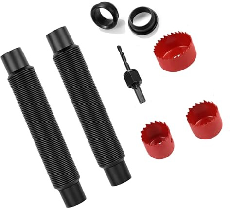 Dasbsug Adattatori per tubi flessibili resistenti alla corrosione per raccolta dell'acqua piovana senza sforzo per aiuole e riciclaggio dell'acqua esterna Set di adattatori per barili di pioggia di