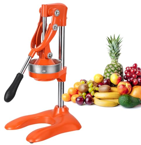 Exprimidor de cítricos de grado comercial, exprimidor manual de frutas de acero inoxidable para naranja, limón, lima