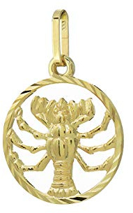 NKlaus Sternzeichen 333 8 Karat Gold gelbgold Ø 15mm Ketten Anhänger Horoskop