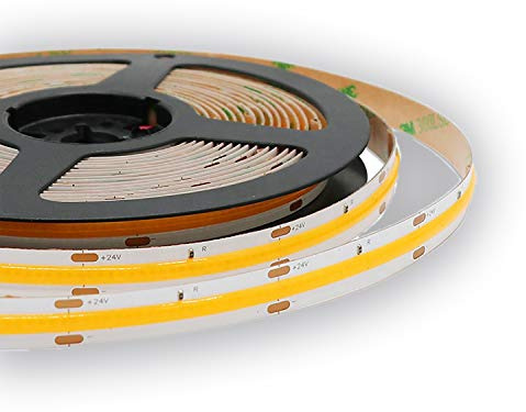 INNOVATE LED Streifen Stripe 24V COB 10W/Meter warmweiß 3000K - 1000lm/M - CRI > 80 - dimmbar Lichtband - Homogenes Licht - Strip - keine Lichtpunkte erkennbar (2 Meter - 2000mm)