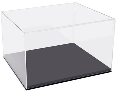 HMF 46806 Acryl Vitrine für Modellautos, Schaukasten für Figuren | 32 x 28 x 20 cm | Transparent