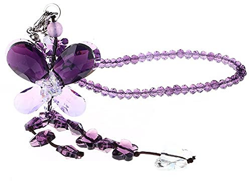 YFCTLM Cazador de Sol Crystal Butterfly SunCatcher Crystal Colgando Coche Decoración Bonita Boda Decoración