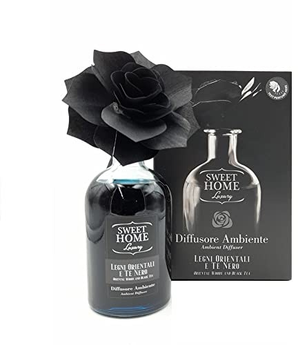 Sweet Home Collection Luxury Profumatore Ambiente Con Fiore Legni Orientali e Te Nero 250 ml