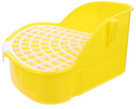 POPETPOP Kasten Kaninchentoilette Katzentoilette Für Den Käfig Katzentoilette Kaninchen Sandbad Frettchen Toilette Kaninchen-töpfchen Frettchenstreu Kaninchenkäfig Tier Hamster Plastik