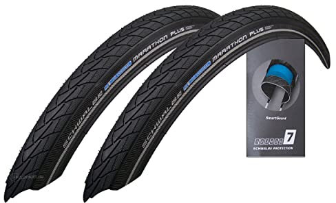 2X Schwalbe Marathon Plus 32-622 Drahtreifen SmartGuard 28x1.25 Fahrradreifen