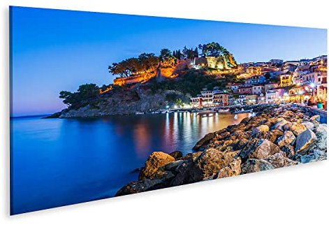 islandburner Prime Bild auf Leinwand Parga Griechenland Abstrakt Bilder Wandbilder Poster