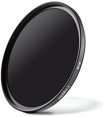 GREEN.L 77mm Infrared Filter, 77mm IR 760nm (R76) Filter for Camera Lens