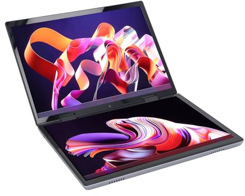 Tangxi Laptop Doppio Schermo da 10,5 Pollici, Laptop Touch Screen IPS Pieghevole, CPU Quad N95, Grafica UHD, SSD PCIe NVMe M.2, Webcam, Wi Fi 2.4/5G, USB-A&C, Pro