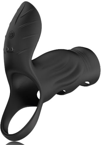 TYDAY Penisring, Erotikspielzeug mit 10 Vibrationsstufen, Dual Penisringe zur Massage,Cockring zur Klitoris-Stimulation extrem intimes Sexspielzeug für Paare