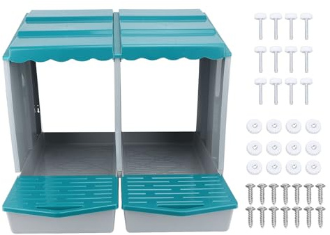 Pssopp Hühnereier-Legekasten, Robustes PP-Material, Bequem und Geräumig, Leicht zu Reinigen, Multifunktionaler Hühner-Nistkasten für den Bauernhof (Pssoppag3otmwxvy-11)