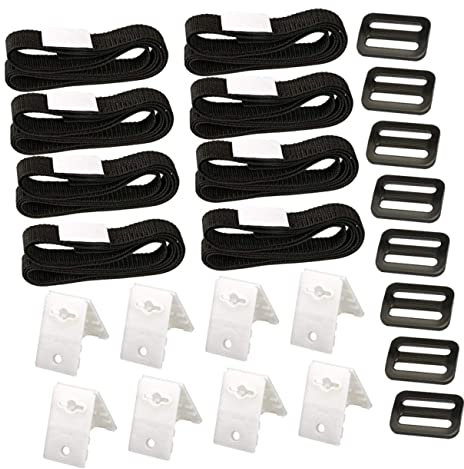 CAXUSD Solar Blanket Straps Kit Swimming Pool Cover Reel Straps Solar Pool Cover Bubble Attachment
