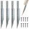 Lot de 4 piquets d'ancrage au sol pour balançoire d'extérieur - Piquets en métal pour poteaux en bois - Fixation maison de jeu - Manchons à enfoncer