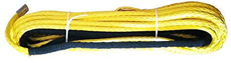 Corde de treuil synthétique, 10MM * 28M synthétique Corde de treuil for Portable Winch électrique Winch(Grey)