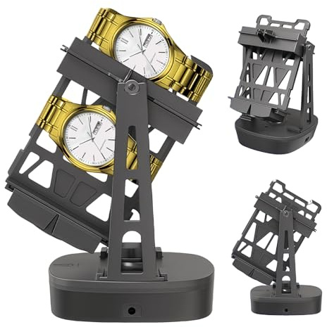 BAIFULAI Caricaorologi automatico, design silenzioso, caricaorologi con due modalità di oscillazione, deve essere un orologio meccanico con funzione di carica automatica, con cavo di ricarica USB