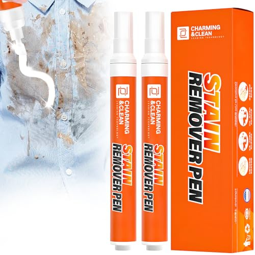 2PCS Stain Remover Pen for Clothes, Instant Stain Removal Stick, Instant Clothes Stain Remover Pen, Portable & Travel-Friendly, Wash Free Stai-n Remove r Pe/n Safe for All Fabrics