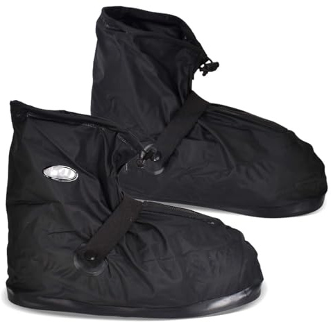 Copriscarpe Impermeabili, PVC Copri Scarpe per Pioggia, Copriscarpa Antipioggia Riutilizzabili con Suola Antiscivolo, Copriscarpe da Ciclismo con Riflettore, Unisex, per pioggia, neve, fango (L)