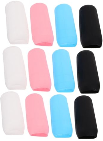 GANAZONO Custodie in Silicone per Bottiglie da Viaggio Antisperdimento 12pezzi Protezione per Shampoo Lozione e Cosmetici