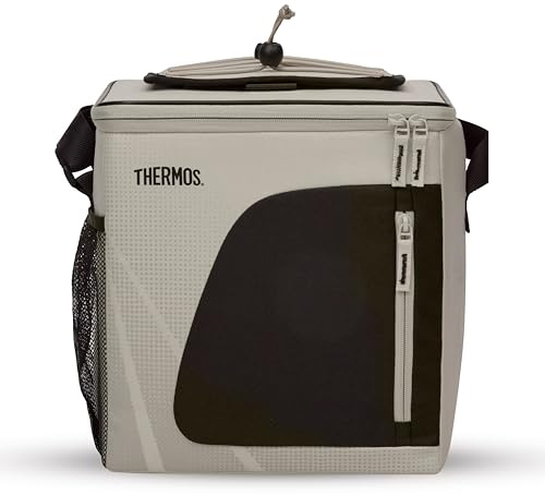 Thermos Radiance 17L Insulated Family Cool Bag Sandstone – Large Picnic & Cooler Bag, Leak-Resistant Food-Safe Lining, Isotec Insulation Keeps Food Cold 5 Hours, Shoulder Strap & Storage Pockets
