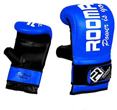 ROOMAIF sandsackhandschuhe Boxsack Handschuhe Punching Bag Mitts Gerätehandschuhe Mitts Gloves Sandsäcke & Punchingbälle DE (Blau Schwarz, S)