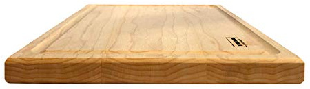 Premium Maple Wood Cutting Board - 12x8 Inches, Reversible Chopping Board for Kitchen, Cheese, and Charcuterie, Durable and Knife-Friendly