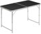 WOLTU Camping Table Picnic Table Black Lightweight Folding Outdoor Garden Balcony Market Kitchen Work Table Adjustable