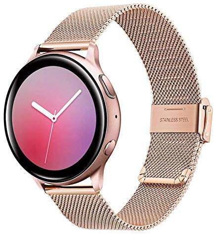 TRUMiRR Kompatibel mit Galaxy Watch 5 & 4 - Edelstahl Mesh Gewebte 20mm Armband fr Samsung Galaxy Watch 7/6/5/4 40mm