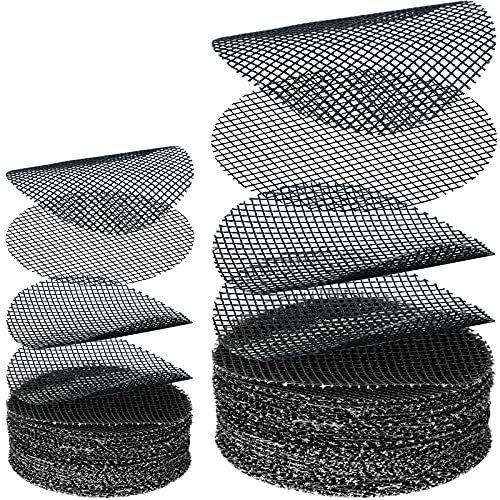 Shappy 200 Pieces Round Mesh for Plant Pot Gardening Pad Plant Mesh Pad Bonsai Flower Drainage Hole Screens Bonsai Pot Bottom Mat for Garden Prevent Soil Loss Anti