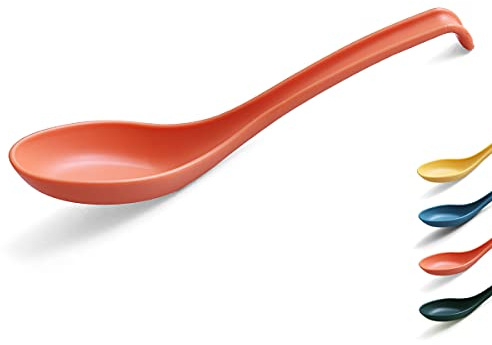 Evanda Soup Spoon, Made of Food Grade PP, BPA Free,ECO Friendly Dinner Spoon,Easy Clean,Dishwasher Safe Set of 12