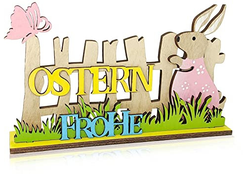Påskdekoration trä hare, träfigur påskhare dekoration, påskhare-figurer, påskhare för att sätta upp, påskhare påskdekoration av trä, dekorativ hylla för påsk