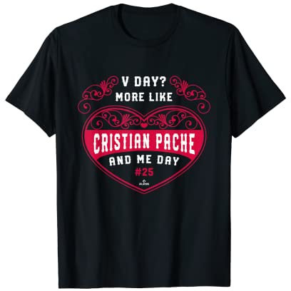 More Like Cristian Pache and Me Baseball Fan Valentines Day Camiseta
