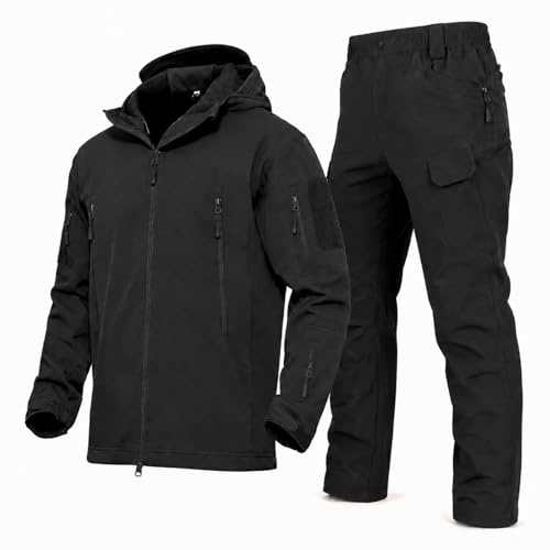 VBVARV Taktische Jacke Hose Set Herren, Wasserabweisend, Militär Anzug