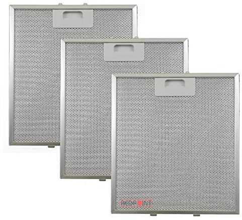 REDPOINT® KIT 3 pcs.FILTRI ALLUMINIO per CAPPE mm. 267 x 305 x 9 - Adattabilità :ELICA