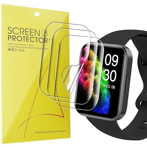Blueshaweu Protector de pantalla compatible con relojes inteligentes RUIMEN (paquete de 3) película protectora de pantalla suave PET de cobertura completa 3D compatible con relojes inteligentes RUIMEN