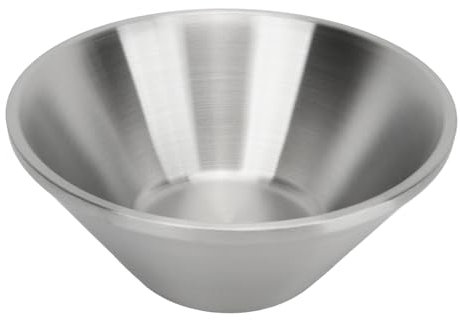 Saladier, un Bol à Manger en Inox Pratique et Résistant aux Brûlures (20 cm)