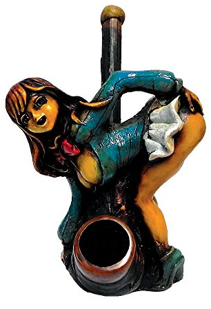 Anime Sexy School Girl Figurine - Handmade Erotic Art Natural Coconut Bowl Adult Gifts for Smokers