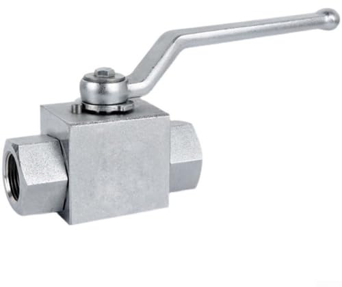 Hydraulic High Pressure Shut-Off Ball Valve, Carbon Steel Reliable High-Pressure Ball Valve(3/8)