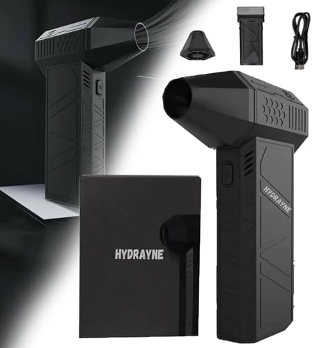 Air Blaster 2.0, Hydrayne Air Blaster 2.0, Mini Ventilateur Hydraynex Rechargeable, Dépoussiéreur à Air Comprimé, Dépoussiéreur d'air électrique-3 Vitesses Réglables 130 000 TR/Min, Souffleur à Jet (