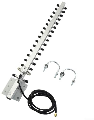 Antenna WiFi esterna a lungo raggio 2 4GHz con guadagno 25dBi compatibile con modem, schede di rete, per router