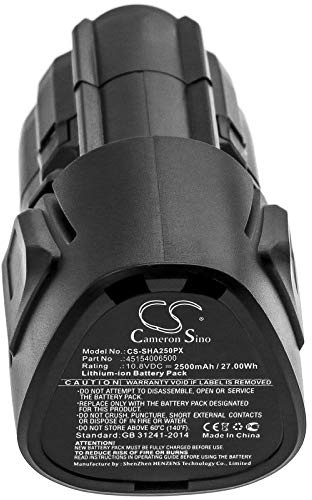 2500mAh / 27.00Wh Ersatzakku kompatibel mit Stihl HSA 25, HSA 25 Cordless Shrub, HSA 25 Grass Shears, 45154006500