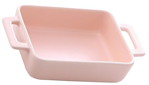 OKUMEYR Bandeja De Horno Cerámica Resistente Para Hornear Arroz Gratinado Queso y Pan Multifuncional Para Cocina Restaurante y Hogar Apta Microondas y Frigorífico